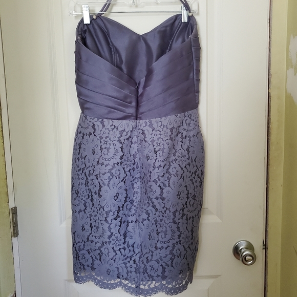 Gorgeous Graphite Strapless Dress - Picture 3 of 16